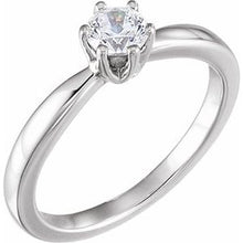 Load image into Gallery viewer, 14K White 3/8 CTW Diamond Solitaire Engagement Ring
