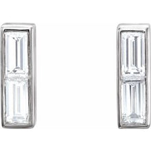 Load image into Gallery viewer, Baguette Bar Earrings
