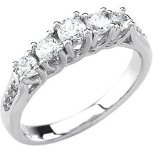 Load image into Gallery viewer, Platinum 1 CTW Diamond Anniversary Band
