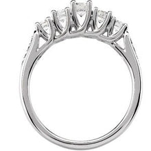 Load image into Gallery viewer, 14K White 3/4 CTW Diamond Anniversary Band
