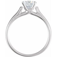 Load image into Gallery viewer, Platinum 1/2 CTW Diamond Solitaire Engagement Ring
