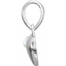Load image into Gallery viewer, Sterling Silver Freshwater Cultured Pearl Heart Pendant
