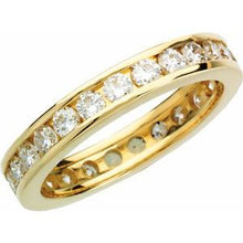 Load image into Gallery viewer, 14K Yellow 1 1/5 CTW Diamond Eternity Band Size 4
