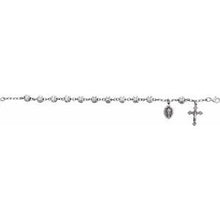 Charger l'image dans la galerie, Silver Bead Rosary Bracelet
