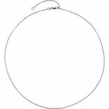 Load image into Gallery viewer, Sterling Silver 1.5 mm Adjustable Rolo 18-20&quot; Chain
