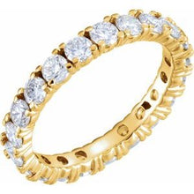 Charger l&#39;image dans la galerie, 14K Jaune 2 CTW Diamond Eternity Band Taille 6
