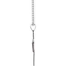 Load image into Gallery viewer, Sterling Silver 28.5x20.8 mm St. Michael Cross Necklace with 24&quot; Chain
