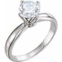 Load image into Gallery viewer, 14K White 1/2 CTW Diamond Tulipset¬Æ Solitaire Engagement Ring
