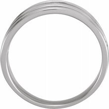 Load image into Gallery viewer, Sterling Silver 11 mm Negative Space Band
