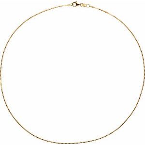 1 mm Diamond Cut Box Chain 