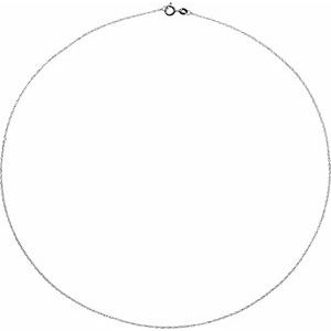 .85 mm Sterling Silver Rope Chain 