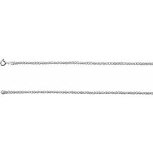 Charger l&#39;image dans la galerie, Rhodium-Plated Sterling Silver 2 mm 24&quot; Rope Chain with Lobster Clasp
