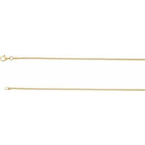 18K Yellow Vermeil 1.5 mm Wheat Chain with Lobster Clasp