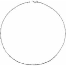 Load image into Gallery viewer, Sterling Silver 2 mm 18&quot; Rope Chain with Lobster Clasp
