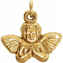 Load image into Gallery viewer, 14K Yellow 11x12 mm Angel Baby Pendant
