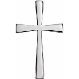 Sterling Silver 18x11 mm Cross Pendant