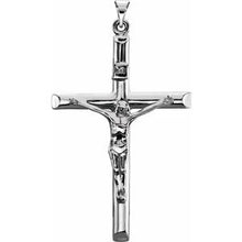 Load image into Gallery viewer, Sterling Silver 43x29 mm Crucifix Pendant
