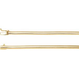 4 mm Omega Chain with Box Clasp