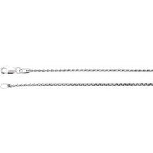 Load image into Gallery viewer, Rhodium-Plated Sterling Silver 1.25 mm Wheat 7&quot; Chain
