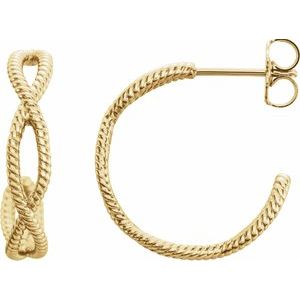 Rope Hoop Earrings