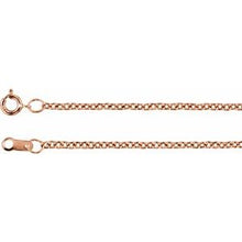 Charger l&#39;image dans la galerie, 14K Rose Gold Filled 1.5 mm Solid Cable 16&quot; Chain
