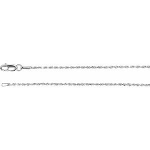 1.3 mm Diamond Cut Rope Chain 