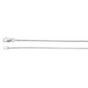3 mm Sterling Silver Floral-Inspired Anklet