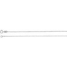Load image into Gallery viewer, 14K White .50 mm Diamond-Cut Singapore Chain 7&quot; Bracelet
