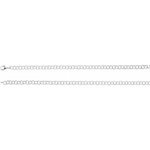6.25 mm Sterling Silver Ring Link Chain 