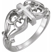 Load image into Gallery viewer, Sterling Silver Sculptural Cross Ring
