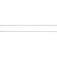 Load image into Gallery viewer, Sterling Silver 2 mm Round Snake 7&quot; Chain
