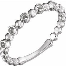 Charger l'image dans la galerie, Sterling Silver Stackable Ring Mounting
