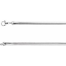 Charger l&#39;image dans la galerie, 4.25 mm Sterling Silver Oval Snake Chain 
