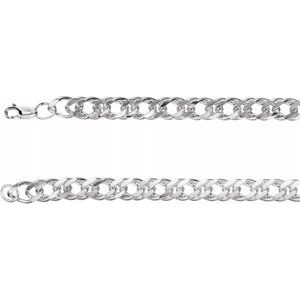 8.2 mm Sterling Silver Curb Chain 