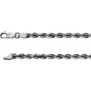 3.9 mm Diamond Cut Rope Chain