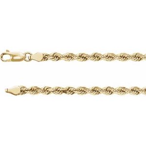 3.9 mm Diamond Cut Rope Chain