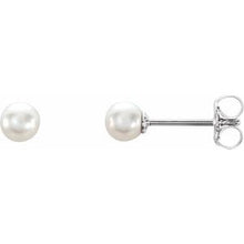 Load image into Gallery viewer, Sterling Silver 4-4.5 mm Freshwater Cultured Pearl Earrings
