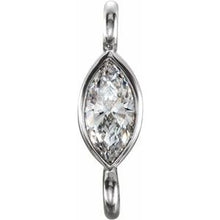 Load image into Gallery viewer, 14K White .05 CTW Diamond Micro Bezel Link
