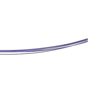 Stainless Steel & 14K White Purple-Coated 7-Strand Cable 18" Chain