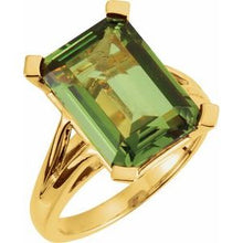 Charger l'image dans la galerie, Sterling Silver 10x8 mm Emerald Ring Mounting
