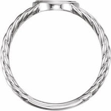 Charger l'image dans la galerie, Oval Rope Signet Ring
