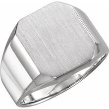 Load image into Gallery viewer, Sterling Silver 16x14 mm Octagon Signet Ring
