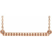 Load image into Gallery viewer, Beaded Bar Necklace or Center  
