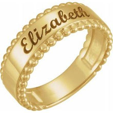 Charger l'image dans la galerie, Engravable Beaded Ring
