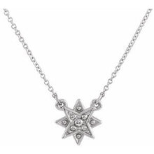 Load image into Gallery viewer, Sterling Silver Star 16-18&quot; Necklace
