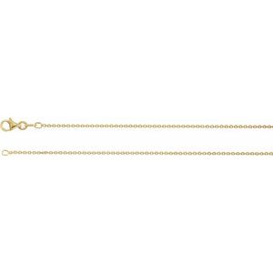 1.4 mm Sterling Silver Gold Plated Cable Chain 