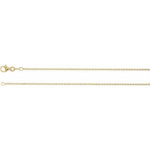 1.4 mm Sterling Silver Gold Plated Cable Chain 