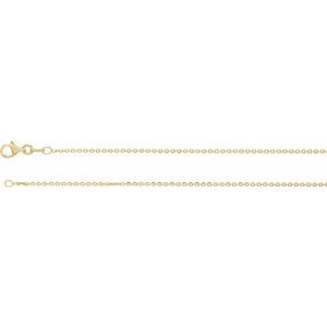 1.4 mm Sterling Silver Gold Plated Diamond Cut Cable Chain 