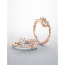 Load image into Gallery viewer, Two-Stone Bypass Ring
