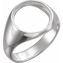 Load image into Gallery viewer, Sterling Silver Ring Mounting for 13 mm Coin
